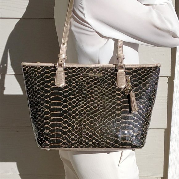 Brahmin Handbags - Brahmin Brown Matsue Medium Asher Tote